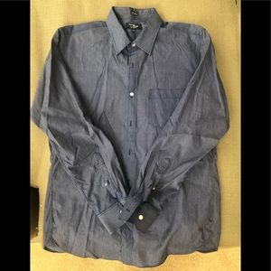 Blue Men’s J Crew dress shirt size L 16/16.5 neck
